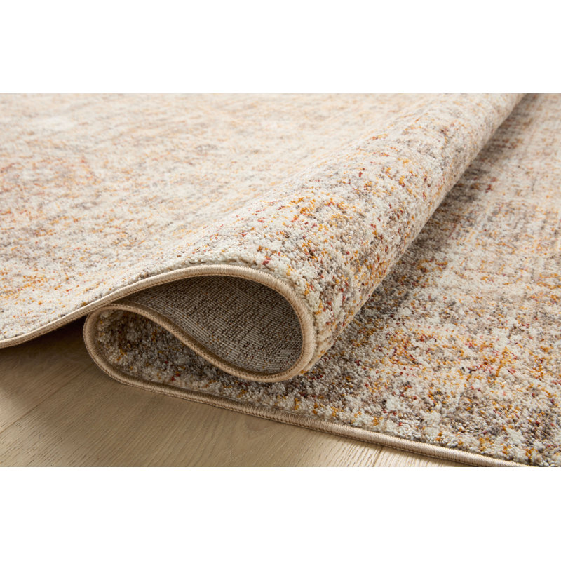 Angela Rose x Loloi Blake Oatmeal / Spice Area Rug, Runner 2'7" x 10'