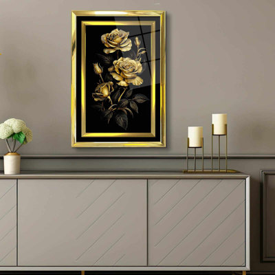 Elegant Decorative Framed Painting, 17.0 x 25.6 inches | 100% Acrylic Glass (Thickness: 0.04 inches) & Solid Wood Frame (Thickness: 1.0 inches) | Perfect Wall Art for Living Room, Bedroom & Office Decor