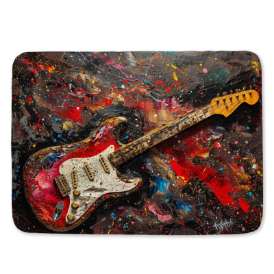 Tapis de bain guitare