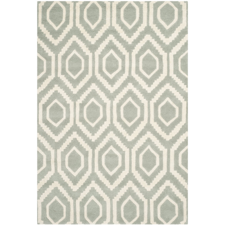 Huntress Geometric Wool Hand Woven Area Rug