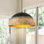 Luminaire suspendu en forme de dôme à 1 lumière 15,8 po