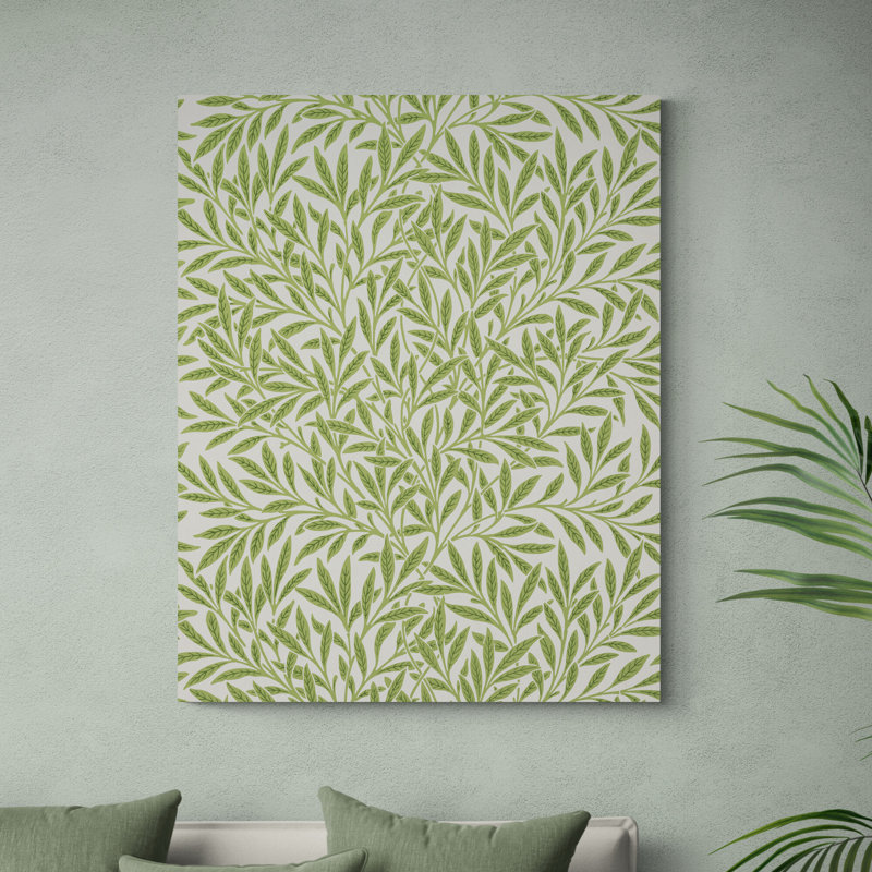 Willow Pattern 1874 by William Morris - Wrapped Canvas Painting, 31cm H x 21cm W x 4cm D