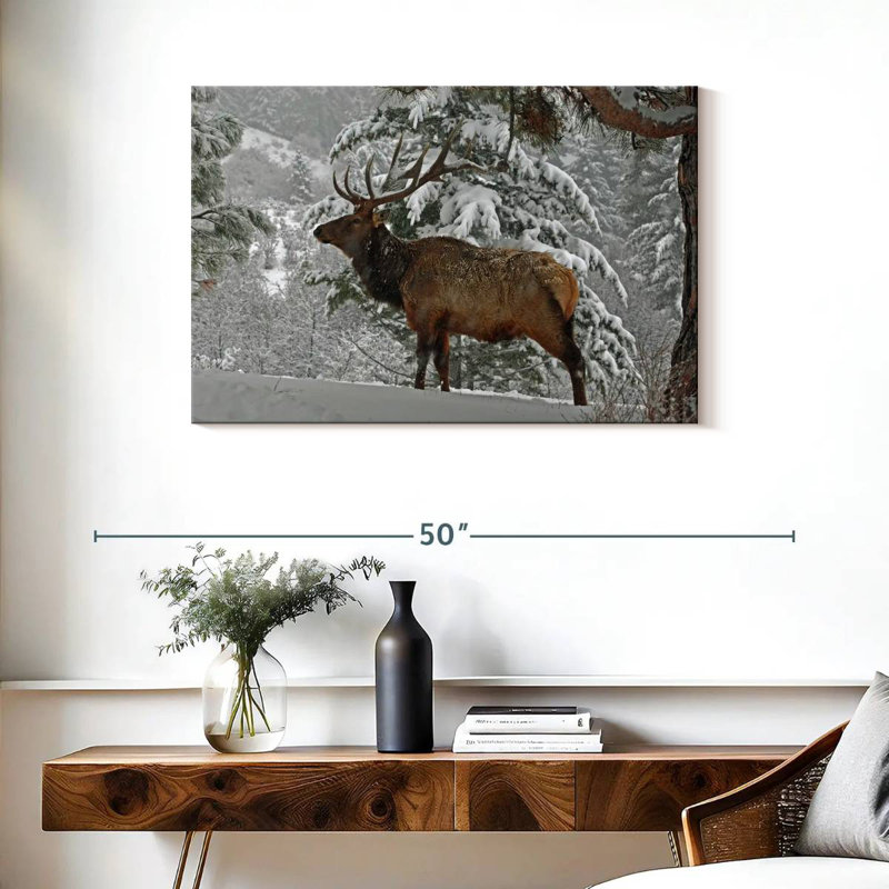 Brampt Washington Winter Elk, 24" H x 36" W