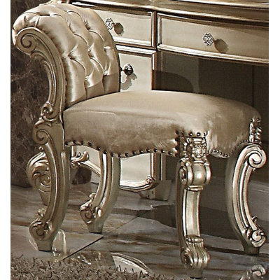 Amalburga Solid Wood Accent Stool
