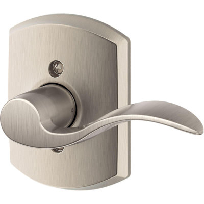 Accent Lever with Greenwich Trim Non-Turning Lock