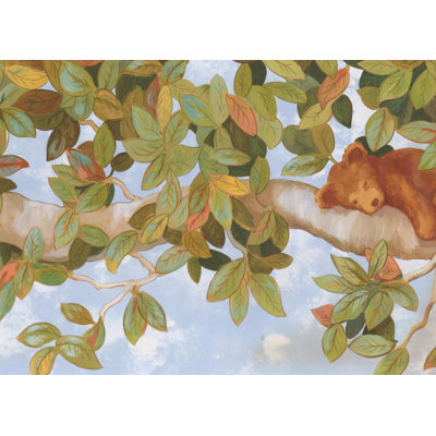 Bordure de papier peint Bear on a Tree L 1,5 pi x l 180 po