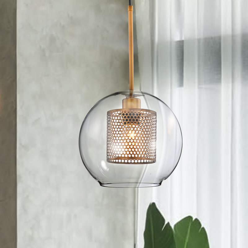 Luminaire sphère suspendu 1 lumières simple Caldicott