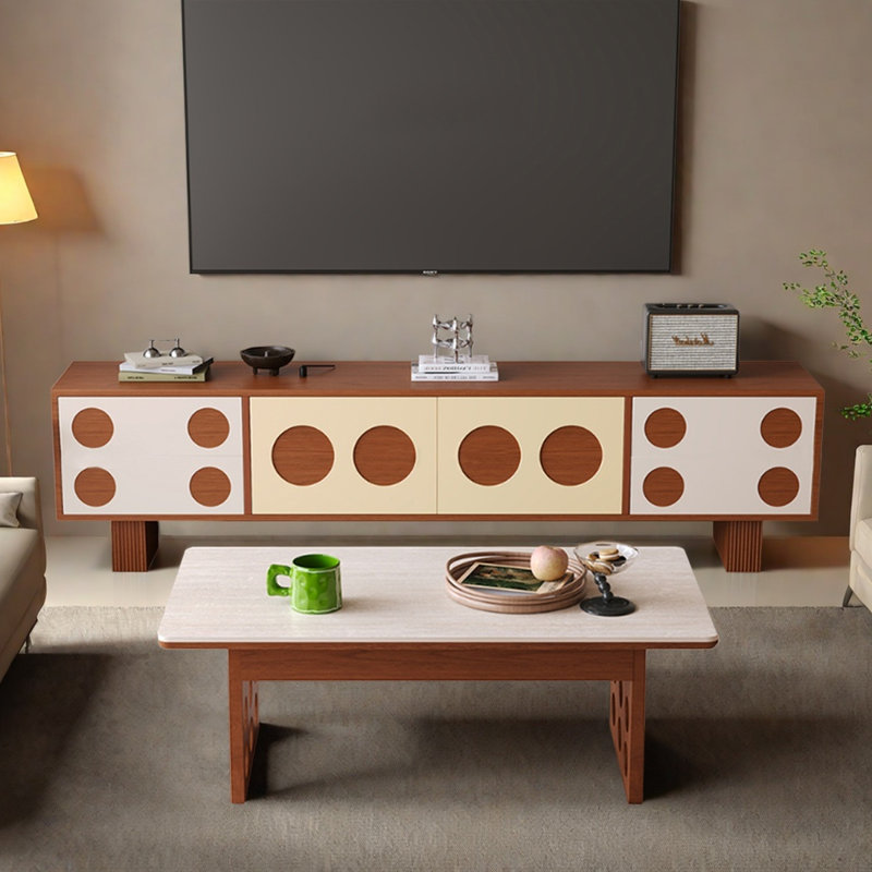 Ensemble de meuble télé et table basse en bois