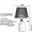 Lampe de table en noyer massif avec abat-jour tissé à intensité variable - Lampe de chevet moderne de style Mid-Century pour table de chevet ou salon, avec ampoule DEL E26
