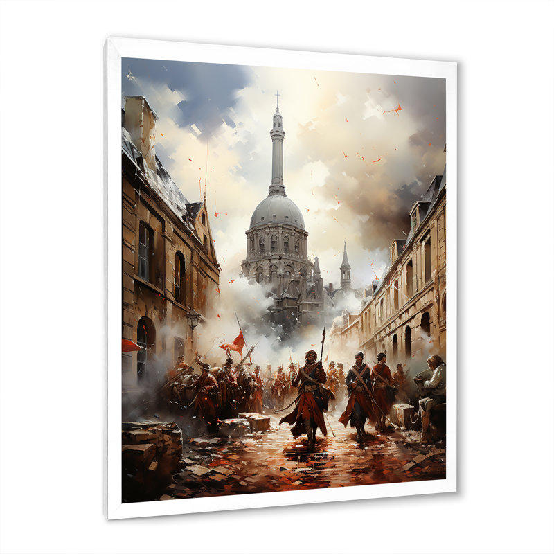 Gatevale Révolution française I, H 32 po x l 24 po x P 1 po, Cadre photo blanc