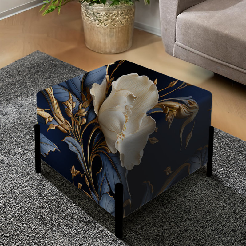 Balsano - Repose-pieds carré floral
