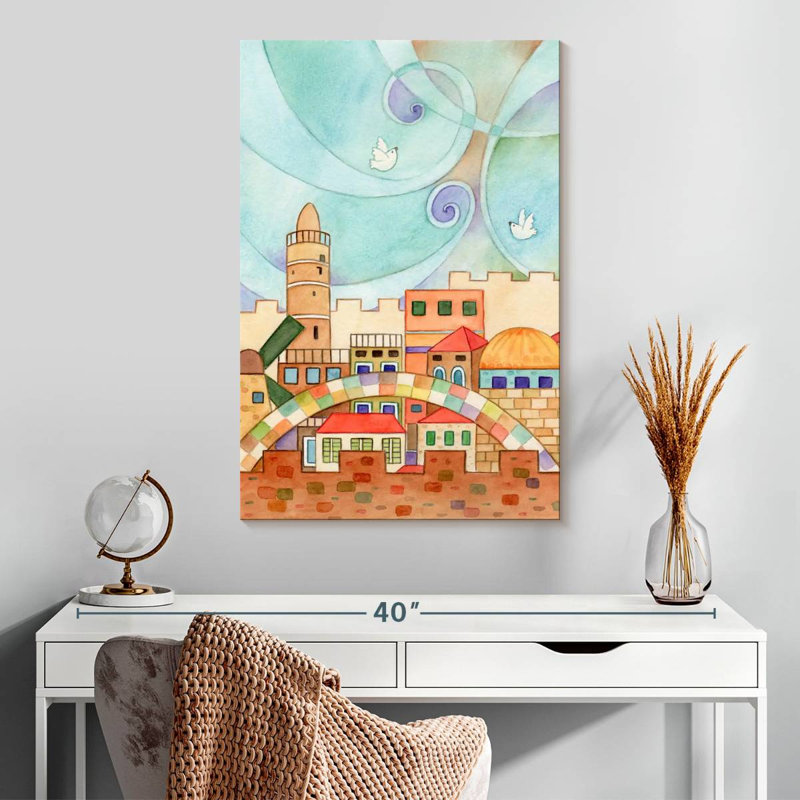 Jerusalem Abstract Sky, 30" H x 20" W