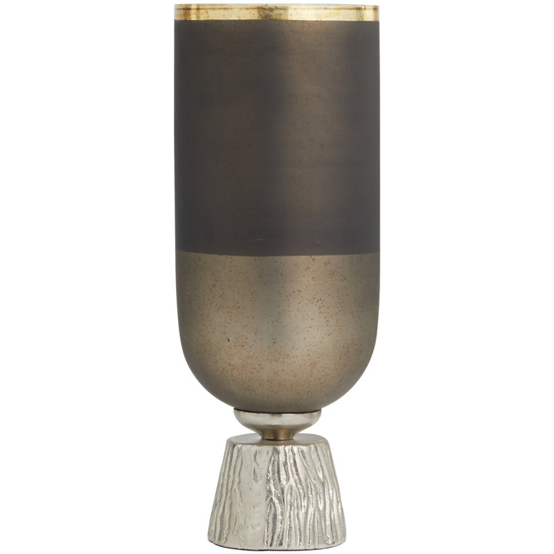 Pilier de table en verre, H 15,65 po x l 6,05 po x P 6 po