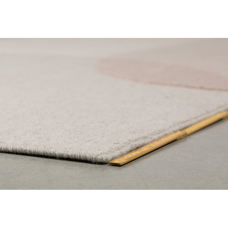 Dream Geometric Gray Area Rug, Pink, Rectangle 5' x 7'5"