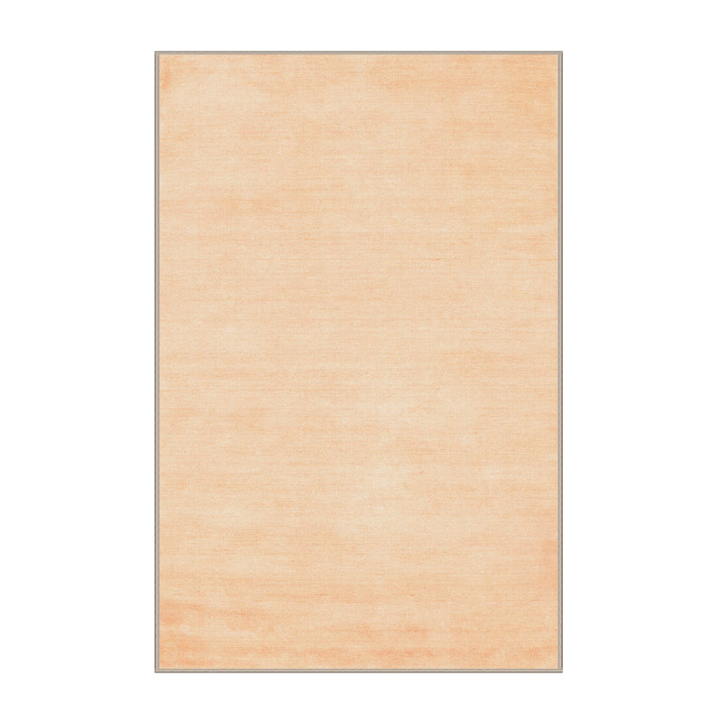 Tapis tissé à la machine couleur pêche Vall, Rectangle 6 pi x 9 pi