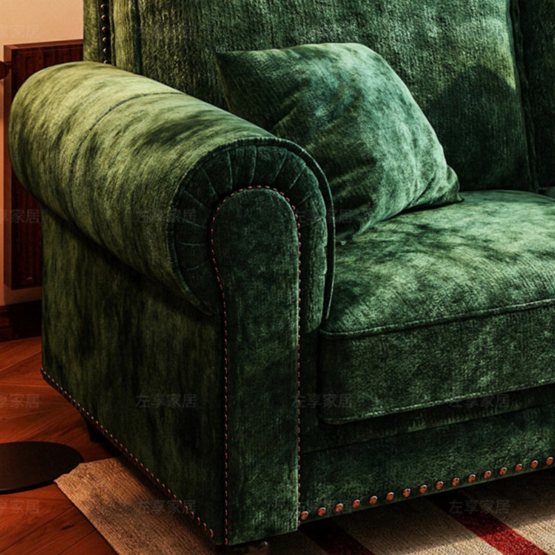 Canapé droit en chenille Grand Barton