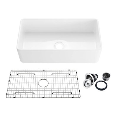 36'' L Undermount Single Bowl Fireclay Kitchen Sink