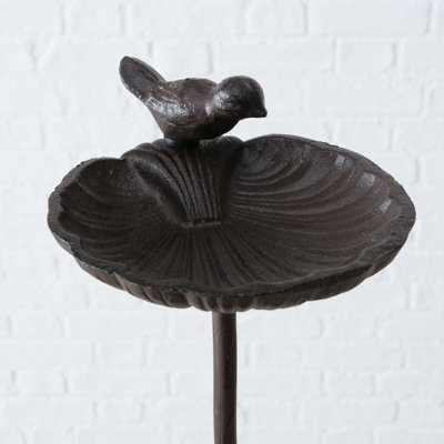 Aleana Metal Scallop Birdbath