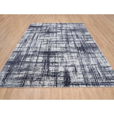 Klenk One-of-a-Kind Rectangle 7'10" X 10'0" New Age Area Rug in Black