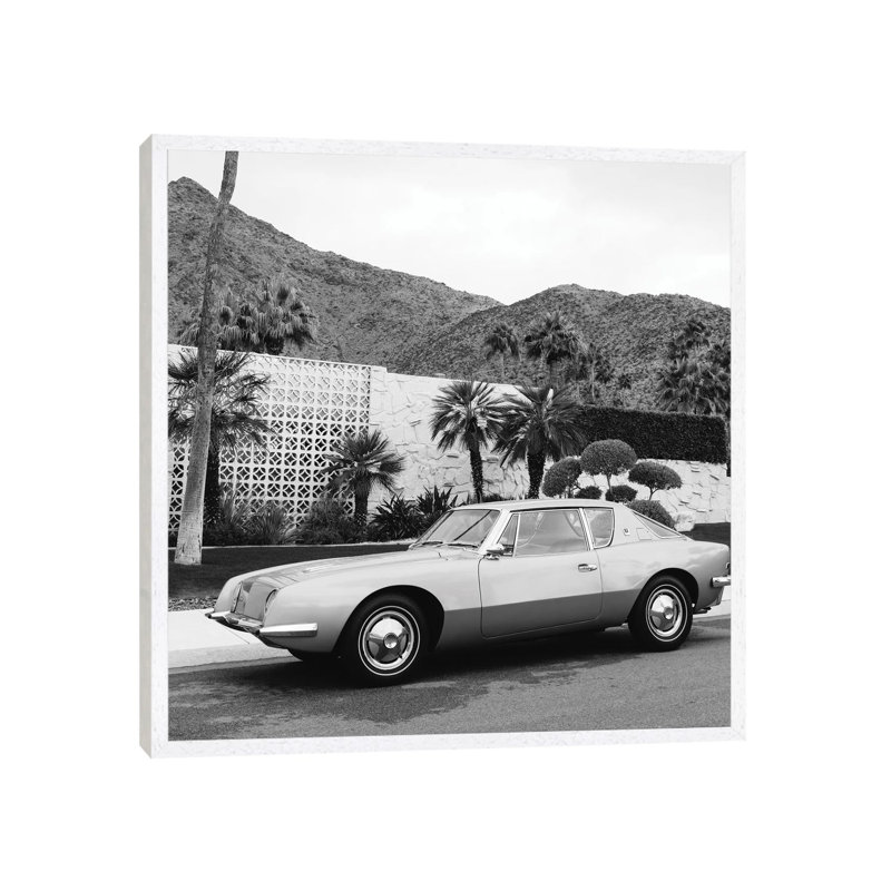 Palm Springs Ride IV by Bethany Young - Print on Canvas, 93.98cm H x 93.98cm W x 3.81cm D, White Framed