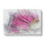 Bright Pink Gerbera Flower in Abstract - Wrapped Canvas-55314090