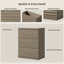 Commode à 3 tiroirs cannelée moderne avec motif escamotable-1075134276