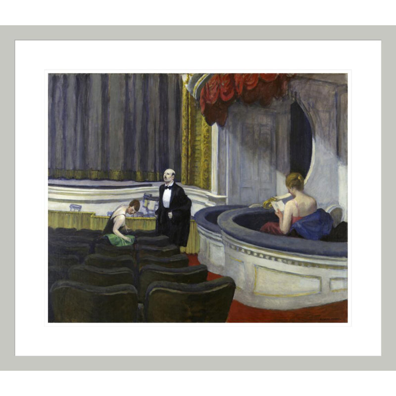 «Two on the Aisle» par Edward Hopper, impression giclée sur cadre, H 23,5 po x l 26,91 po