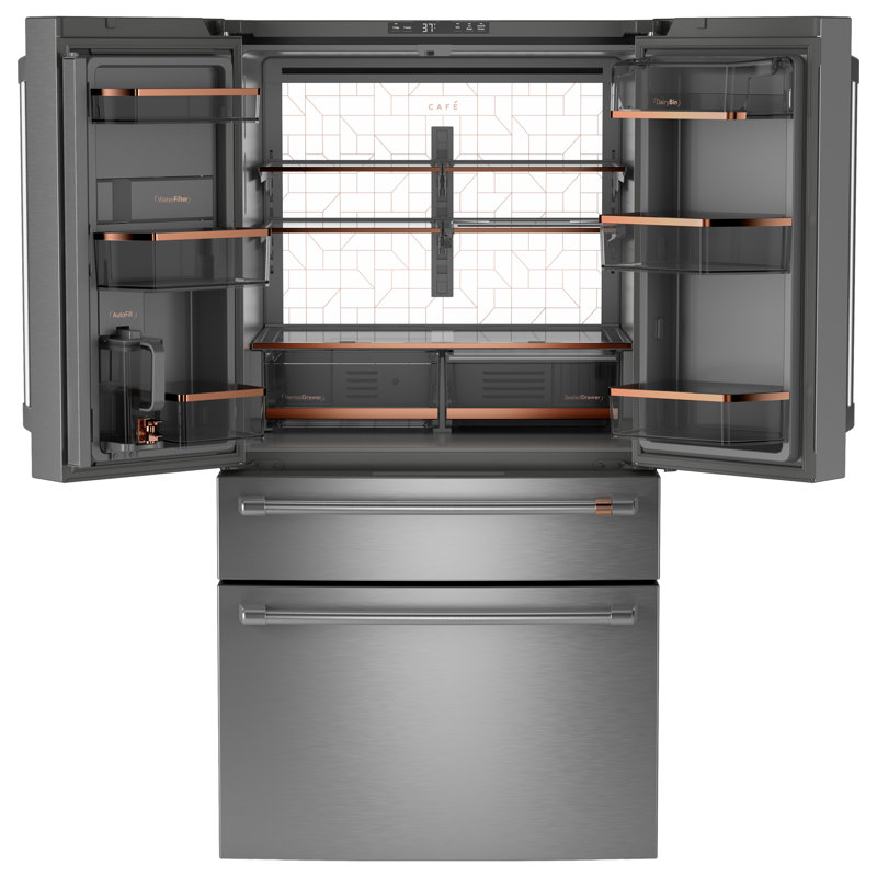 Café ENERGY STAR 23.2 Cu. Ft. Smart Counter-Depth 4-Door French-Door Refrigerator With Dual-Dispense Autofill Pitcher