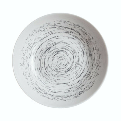 STRATIS Tempered Glass Grey Dinnerware Collections Soup Bowl 20