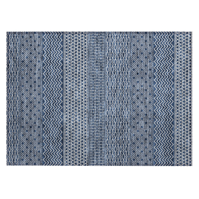 Tisdell Area Rug with Non-Slip Backing, Rectangle 1'8" x 2'6"