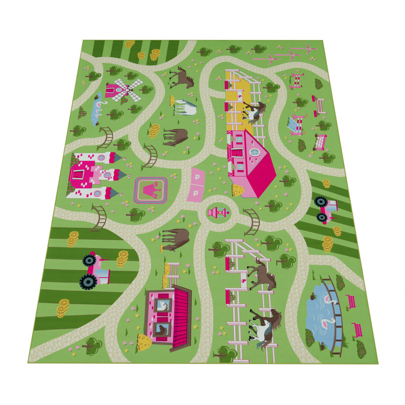 Bohdalice Green Rug, Rectangle 200 x 290cm