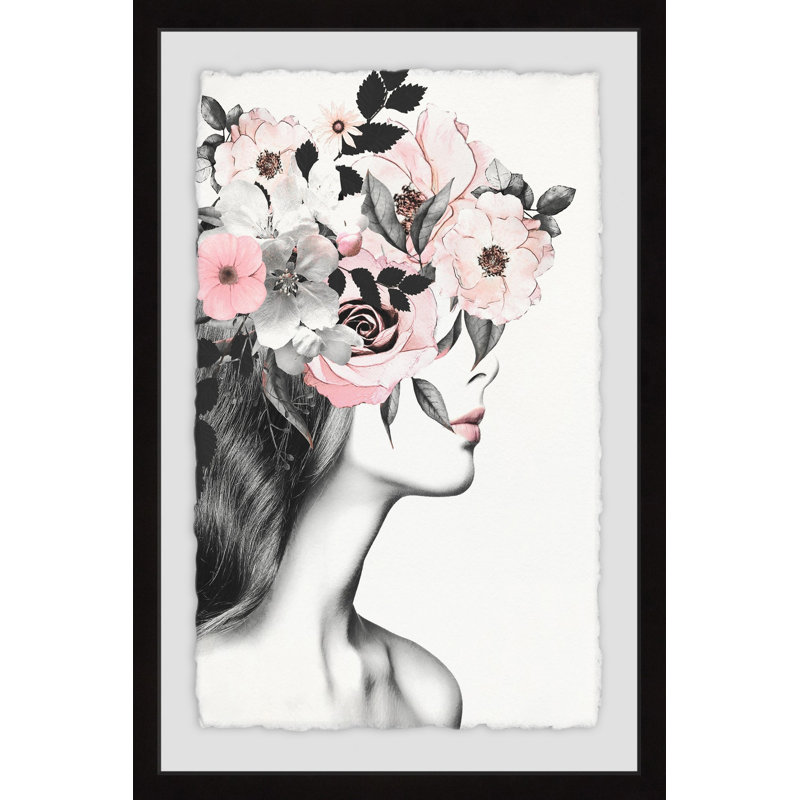 «Pink Lips II», impression encadrée, H 12 po x l 8 po x P 1,5 po