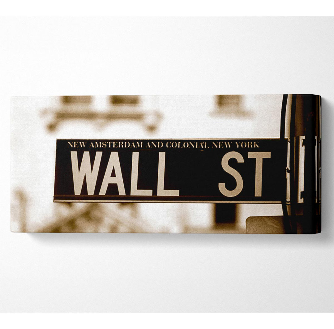 New York City Wall Street - Kunstdrucke auf Segeltuch