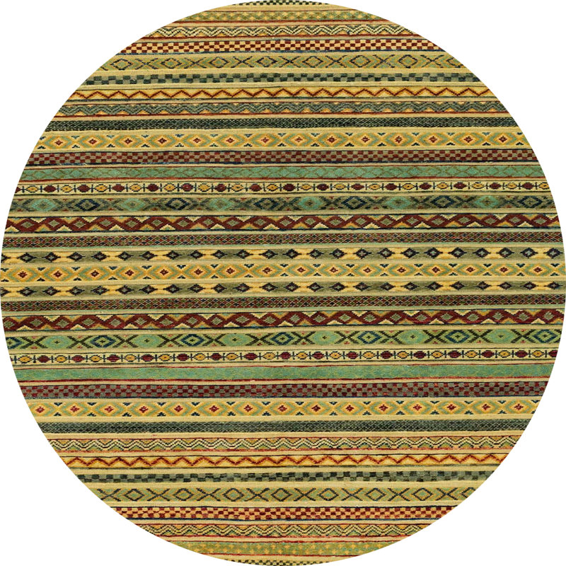 Tapis abstrait moderne 2256, Rond 6 pi