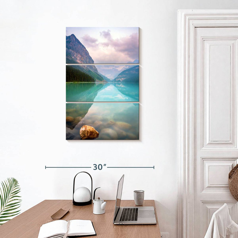 Alvord Calm Sunrise Lake Louise, H 32 po x l 20 po