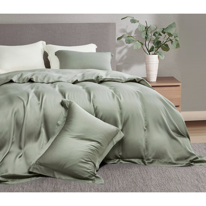 Eucalyptus Queen Tencel Lyocell Silky Duvet Cover Set