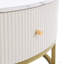 Table basse de 31,5 pouces avec tiroirs, table basse moderne avec rangement, table basse pour le salon