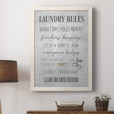 Keeley Neutral Laundry Rules, reproduction d'art sur toile