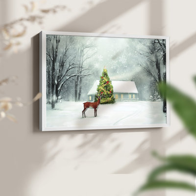Chirstmas Art-XCVII -Framed Print - Restickable