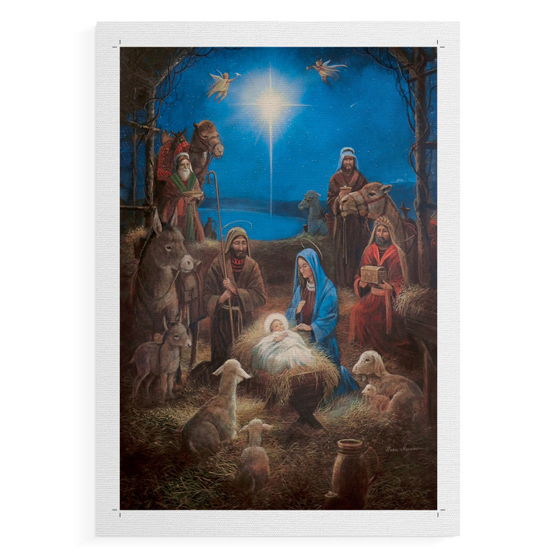 La Nativité - Impression sur toile seulement - NON-CADRE, H 18 po x l 12 po