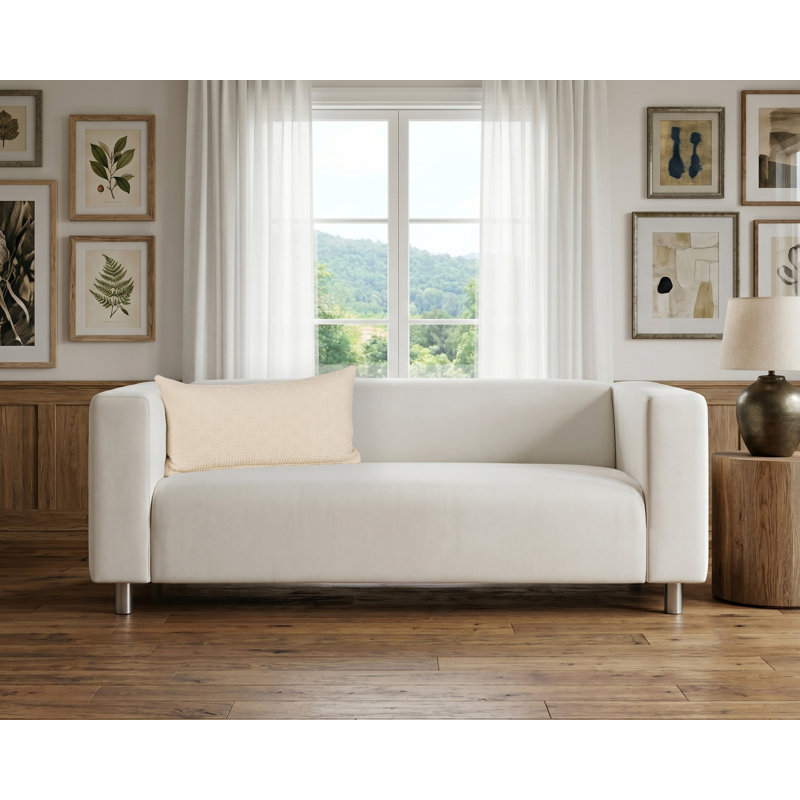 Coussin Odeon, 26" x 14", Polyfill, Crème