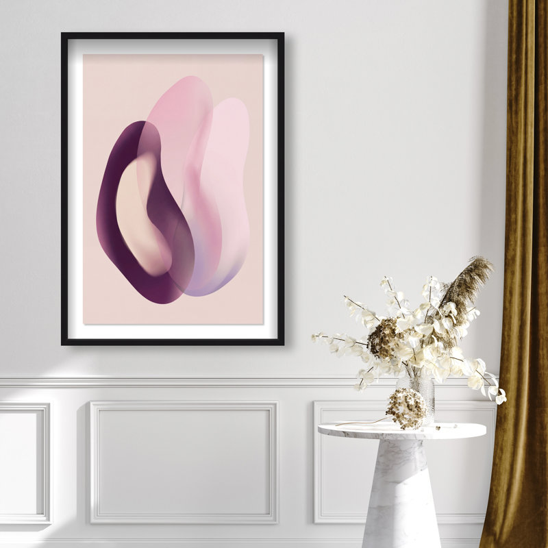 Soft Love Print by Oliver Gal, 16.5"H x 11.5"W, Black Shadowbox