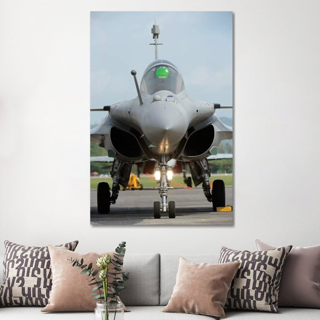 A Dassault Rafale Fighter Aircraft Of The French Air Force by Remo Guidi - Wrapped Canvas Gallery-Wrapped Canvas Giclée