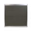 Table de salle à manger d'extérieur - Aluminium anodisé - Plateau en osier - Carré - Argent et gris - 35 po (table incluse seulement)