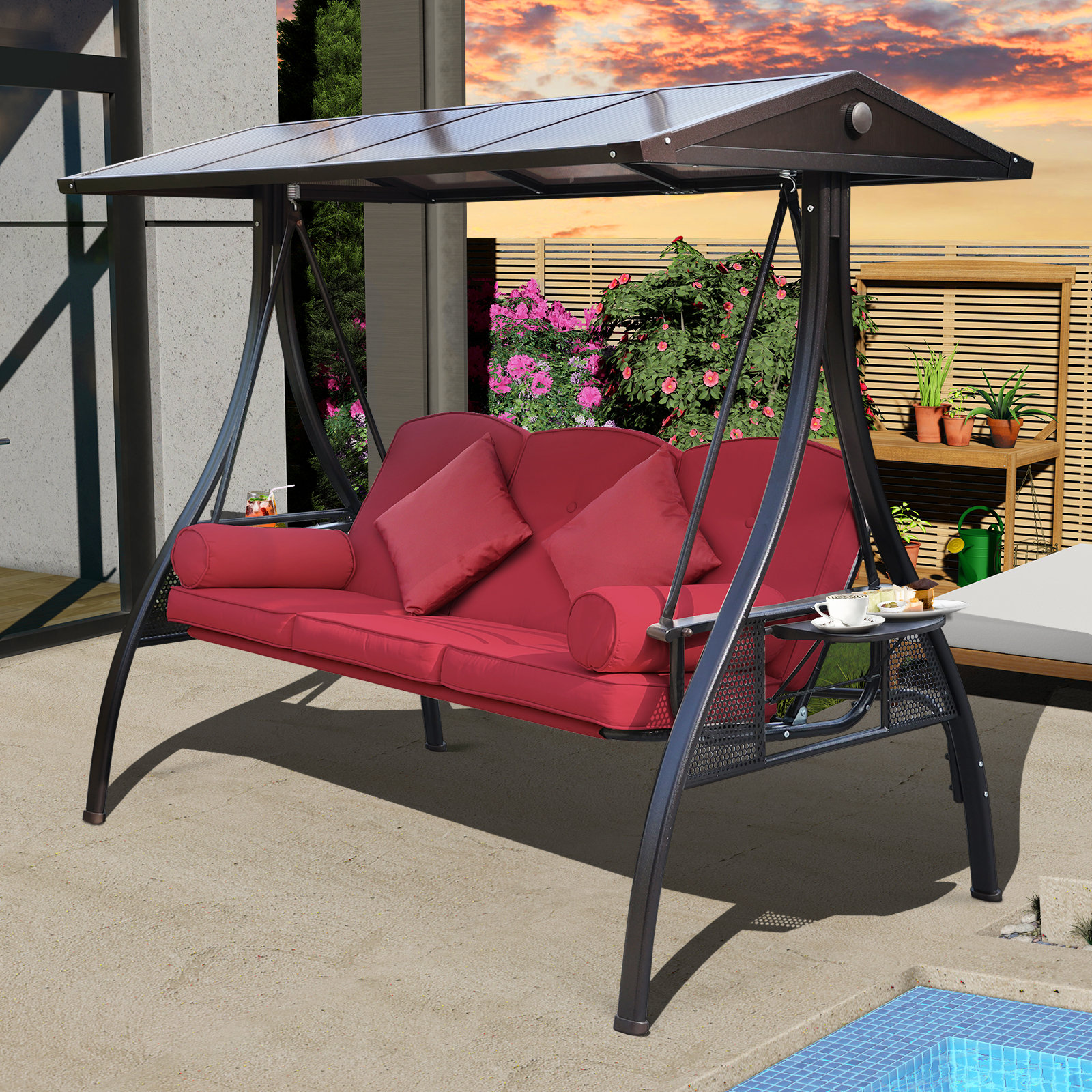 Suntime luxor gazebo online swing cover