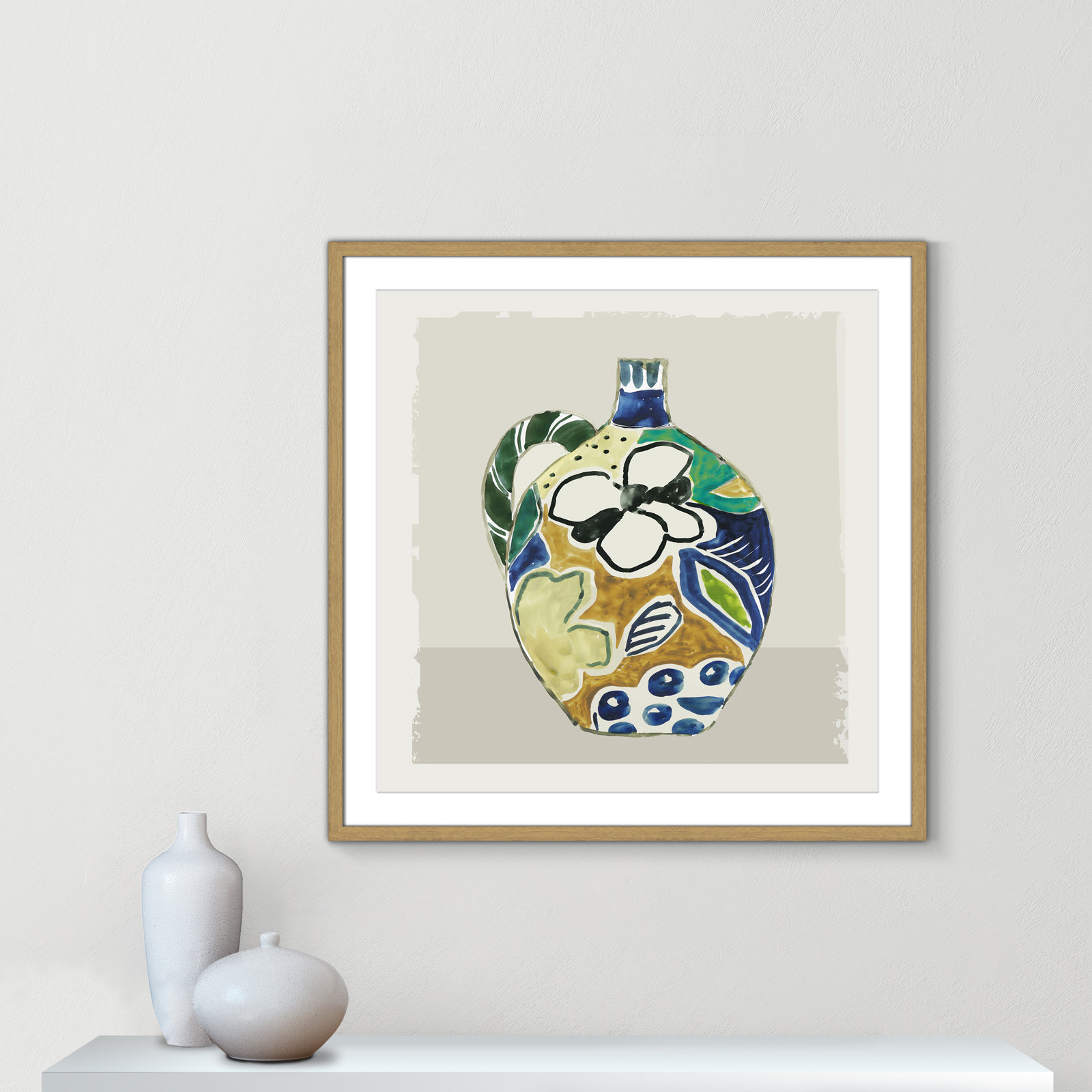 Picasso Vase by Aimee Wilson, 27.5" H x 27.5" W x 0.75" D, Natural