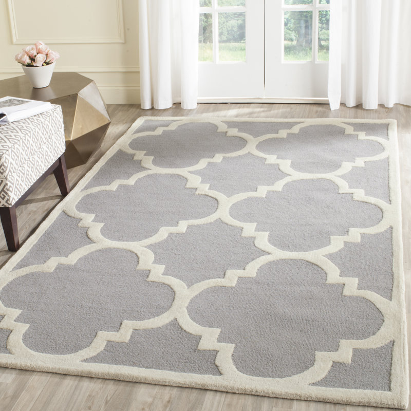 Tapis géométrique en laine touffeté à la main Cannen, Rectangle 5 pi x 8 pi