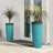 30"H Set of 2 Oversized Gradient Cobalt Faux Ceramic Tall Plastic Planter-1155637906-1155637909
