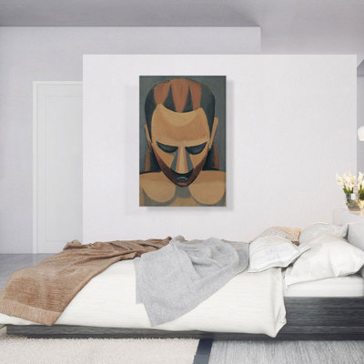 "Tête d'homme" par Pablo Picasso, reproduction d'art sur toile tendue
