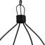 Luminaire câblé à 8 lumières H 39 po en métal et bois